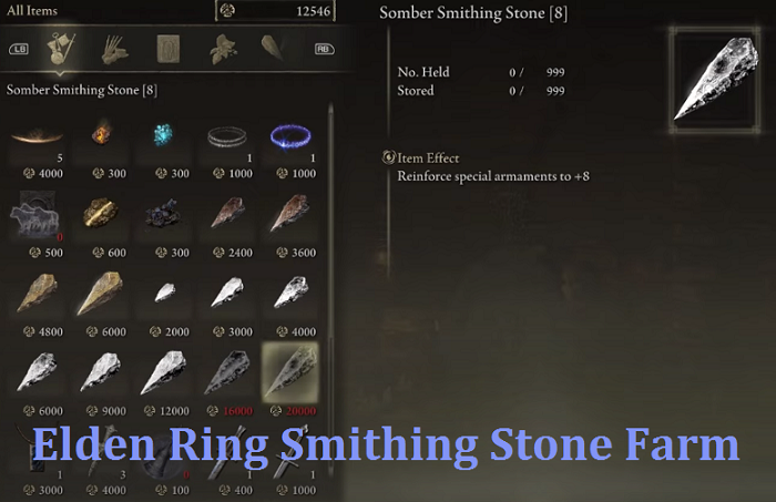 elden ring smithing stone farm