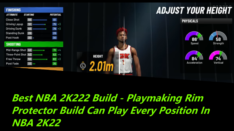 Best NBA 2K22 Build- Playmaking Rim Protector Build Can Play Every Position In NBA 2K22
