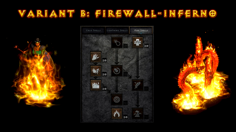 D2R 2.5 Best Fire Sorc Builds - Firewall Inferno Sorceress