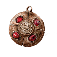 Crimson Amber Medallion