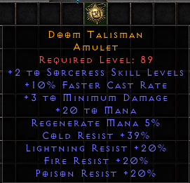 Doom Talisman[ID:1669477591]