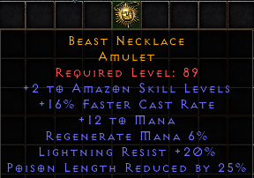 Beast Necklace[ID:1670085124]