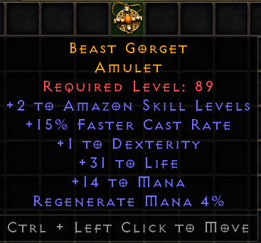 Beast Gorget[ID:1675497172]