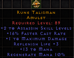 Rune Talisman[ID:1682053852]