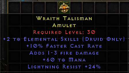 Wraith Talisman[ID:1685118783]