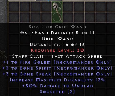 Superior Grim Wand[ID:1747750508156]