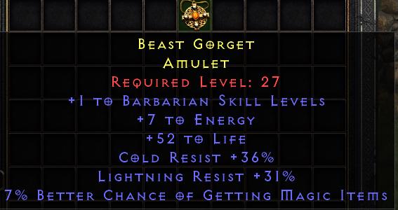 Beast Gorget[ID:1752024960480]