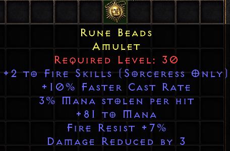 Rune Beads[ID:1752245395048]