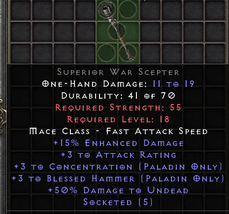 Superior War Scepter[ID:1764953486788]