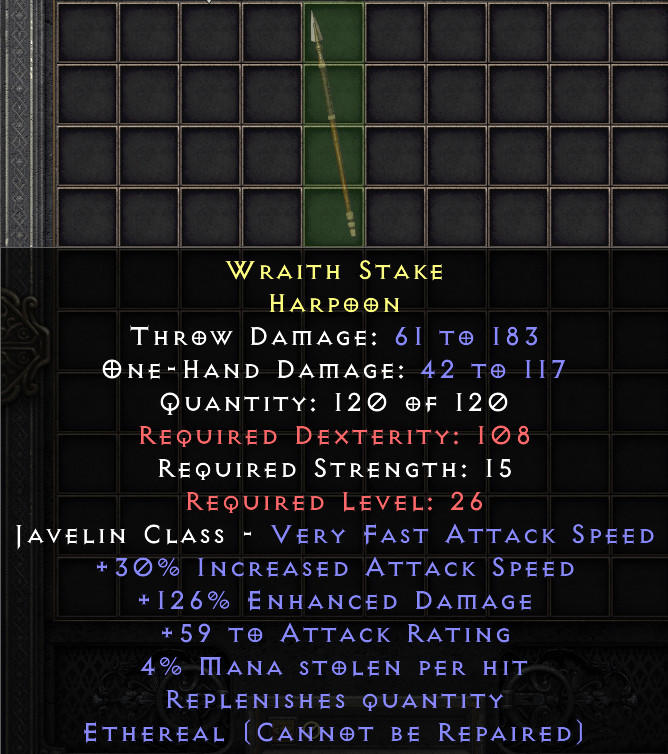 Wraith Stake[ID:1766591317027]