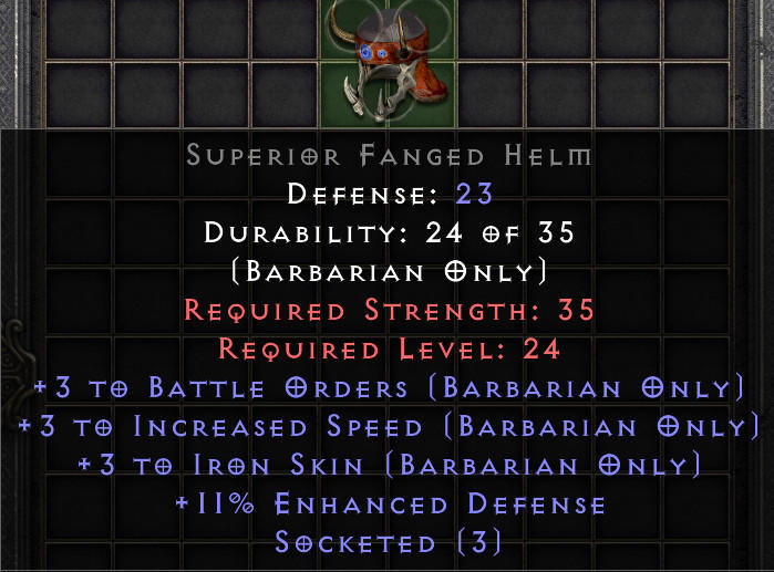 Superior Fanged Helm[ID:1767719024570]