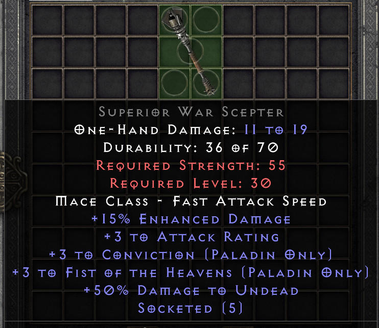 Superior War Scepter[ID:1771650471505]