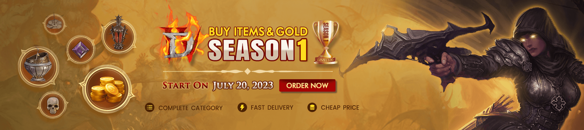 Welcome to buy D4 Season 1 Gold & Items