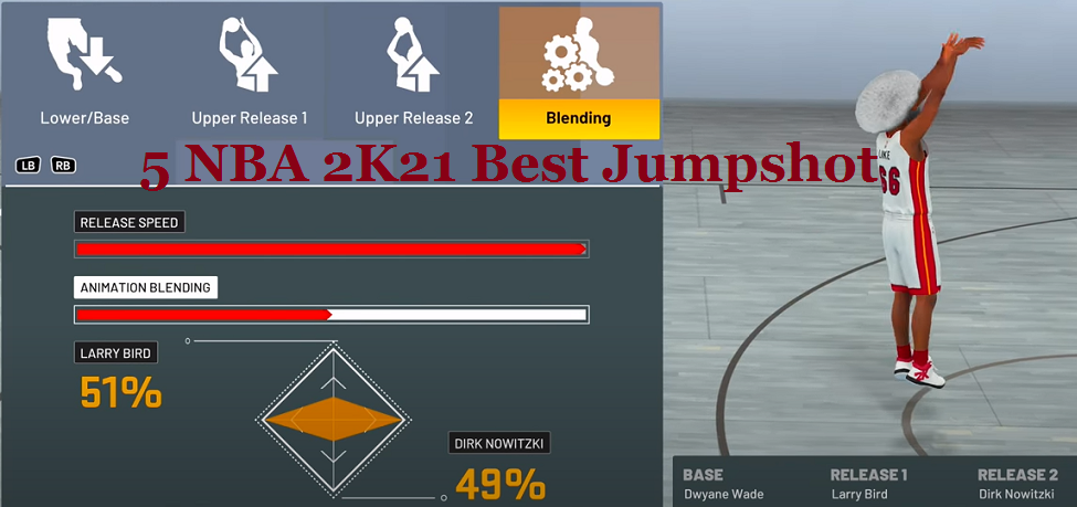 nba 2k21 best jumpshot