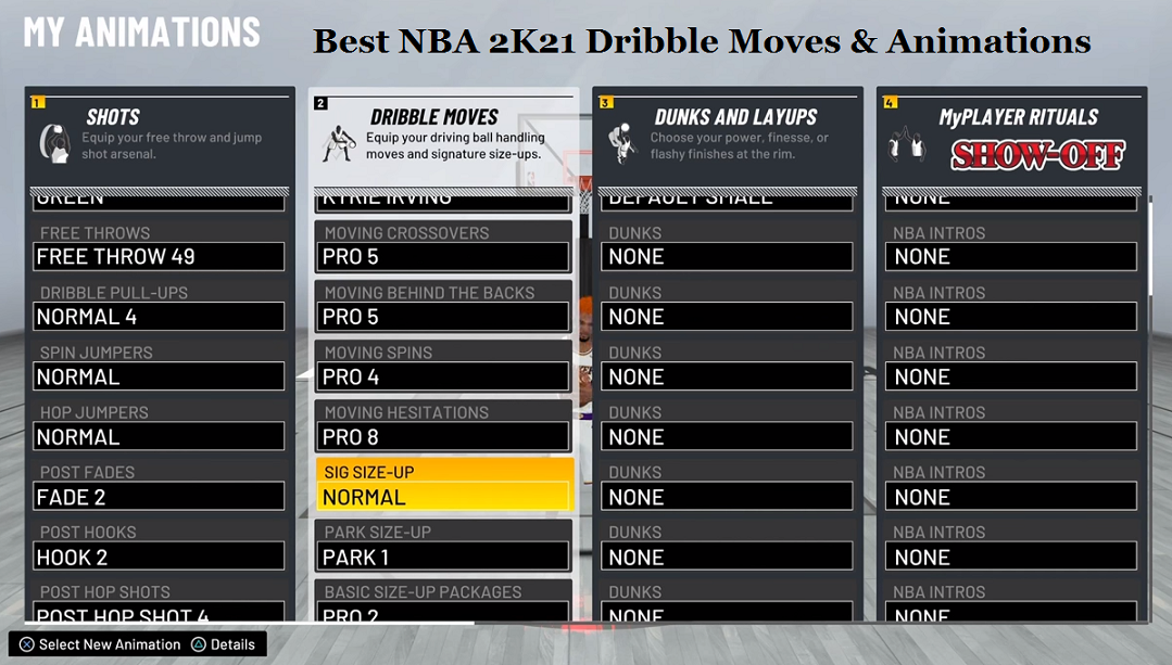 NBA 2K21 Best dribble moves