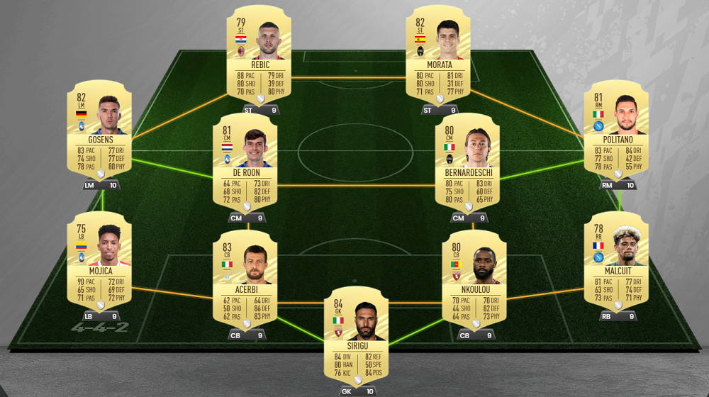 Best FIFA 21 Starter Teams - Cheap Overpowered Serie A Starter Squad