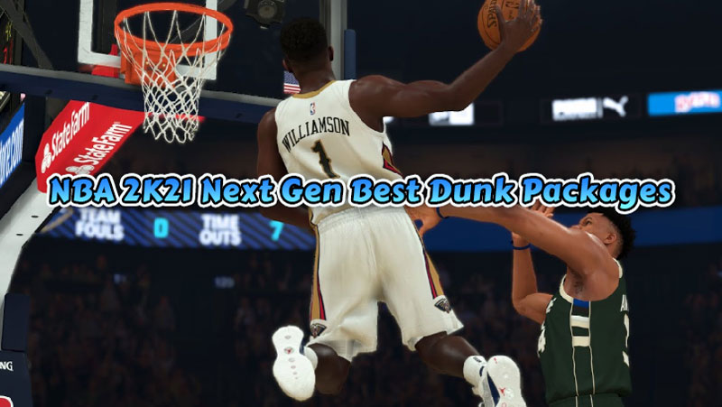 NBA 2K21 Next Gen Best Dunk Packages