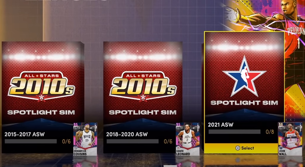 NBA 2K21 Spotlight Challenges