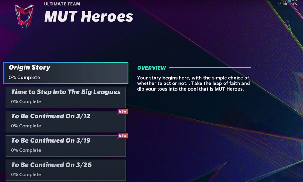 Madden 21 MUT Heroes Challenges