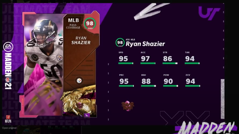 Madden 21 Sugar Rush Easter Master - Ryan Shazier