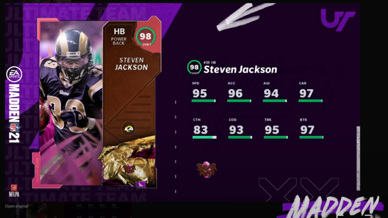 Madden 21 Sugar Rush Easter Master - Steven Jackson