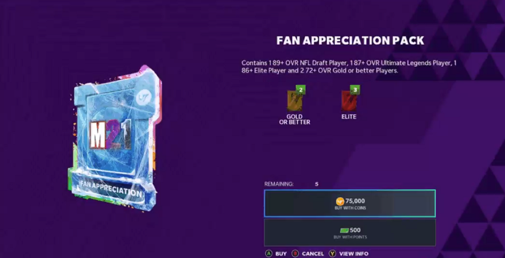 Madden NFL 21 Fan Appreciation Pack