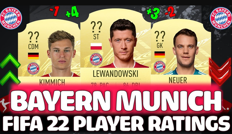 Bayern Munich FIFA 22 player ratings