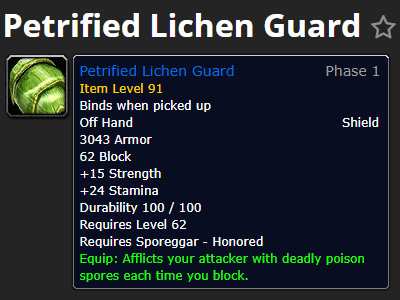 WoW TBC Classic BEST Paladin Shield For AOE Farming - Petrified Lichen Guard