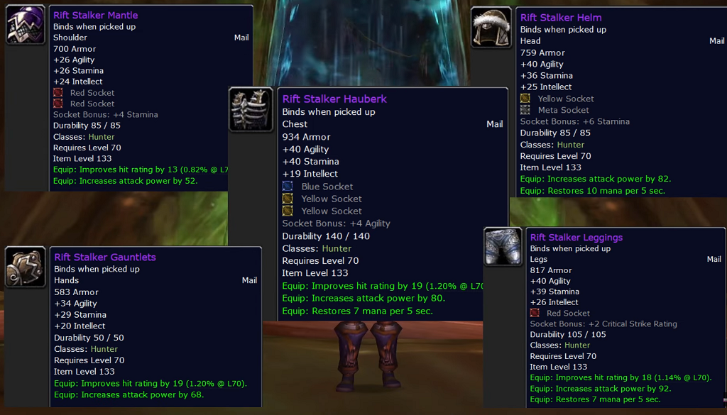 Wow Classic Tbc Phase 2 Hunter Bis Guide Survival Hunter Dps T5 Best In Slot Gear