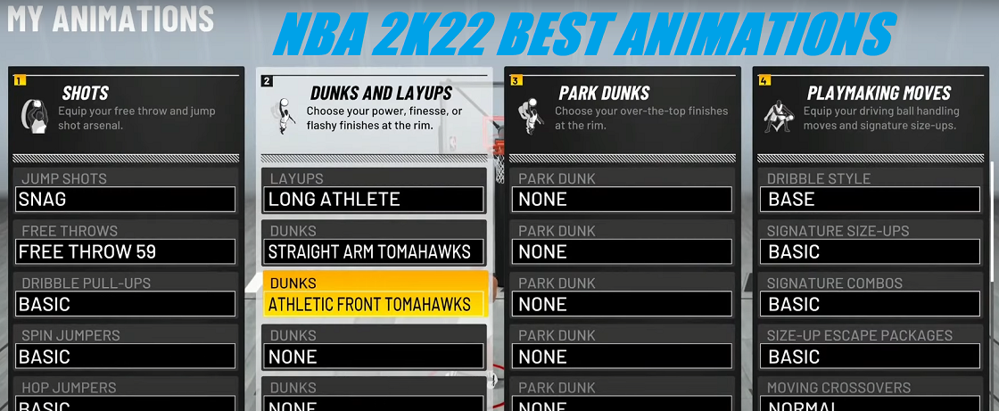 NBA 2K22 Best Animations (Next & Current Gen) For Every Build