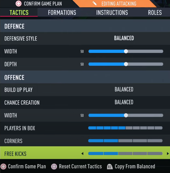 custom tactics for 442