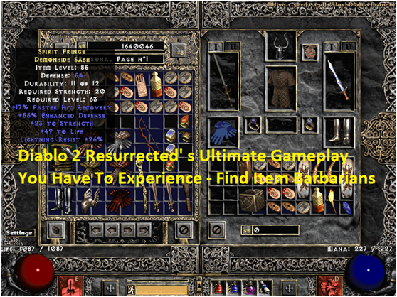 Diablo 2 Resurrected Find Items Barbarians Guide-Ultimate Gameplay You Have To Experience
