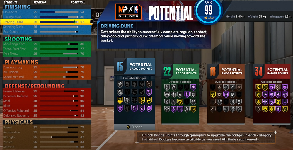 NBA 2K22 Best Pro Am Builds - Shooting Guard Build