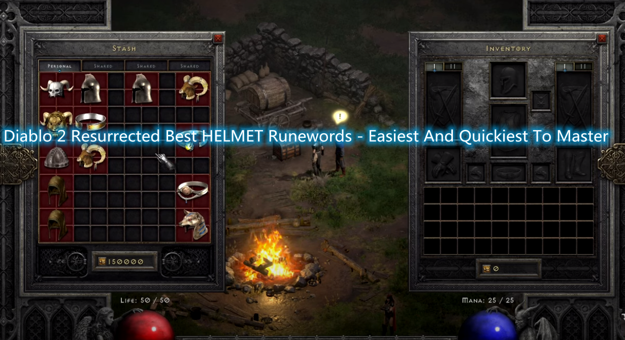 Diablo 2 Resurrected Best HELMET Runewords - Easiest And Quickest To Master 