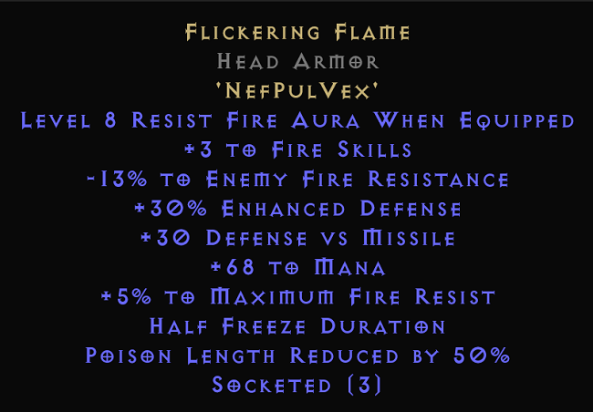 D2R 2.4 Ladder New Runewords - Flickering Flame