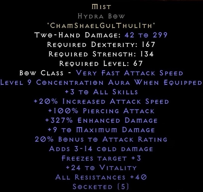 D2R 2.4 Ladder New Runewords - Mist