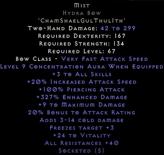 D2R 2.4 Ladder New Runewords - Mist