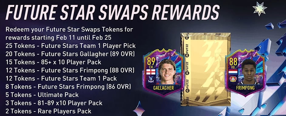 FIFA 22 Future Stars Event - Best Future Stars Swaps Tokens Rewards In FUT 22
