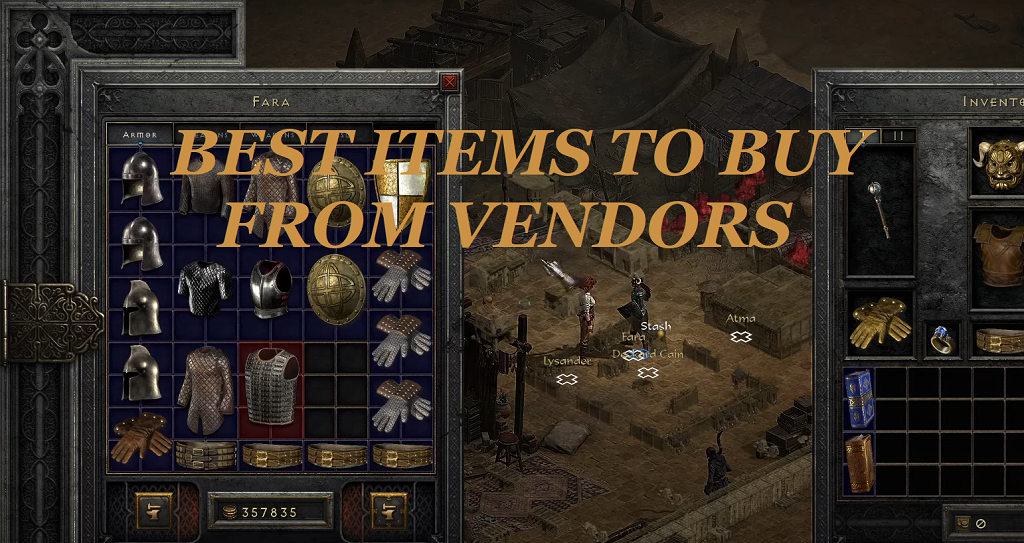 D2R Guide to buying items from merchants