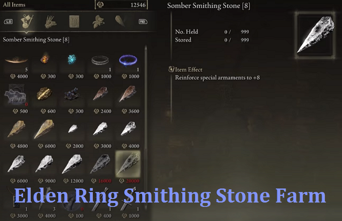 Elden ring smithing stone