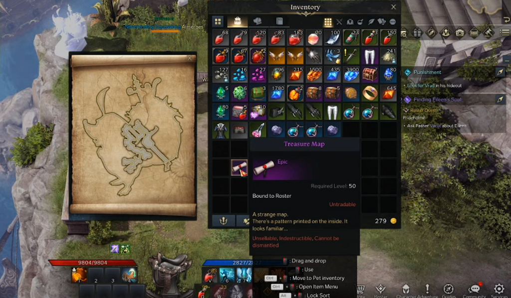 Lost Ark TIP.NAME.TREASUREMAP_301 Secret Treasure Map Location, Questline & Rewards