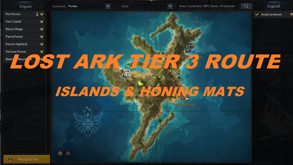 Lost Ark T3 Islands & Mats Guide | Best Lost Ark Tier 3 Island Route For Honing Gear 1100 to 1325
