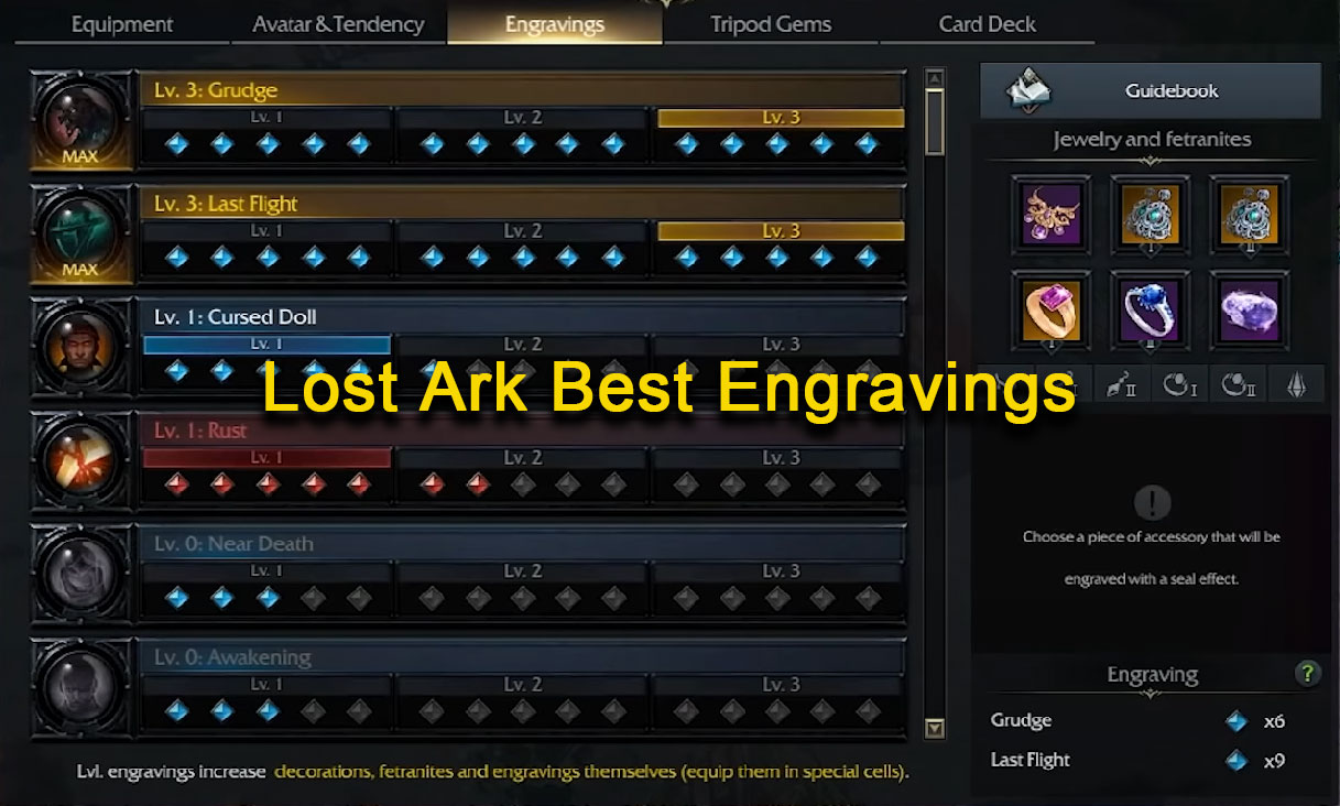 Lost Ark Best Engravings for Each Class