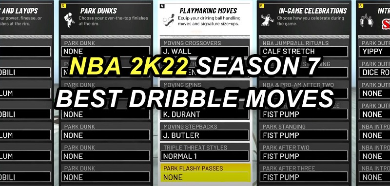 NBA 2K22 SEASON 7 BEST DRIBBLE MOVES 