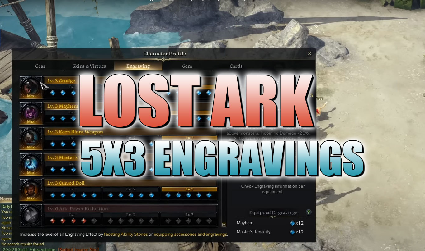 LOST ARK 5X3 Engravings Guide
