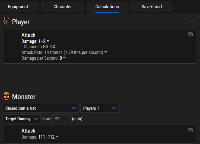 D2Planner calculation