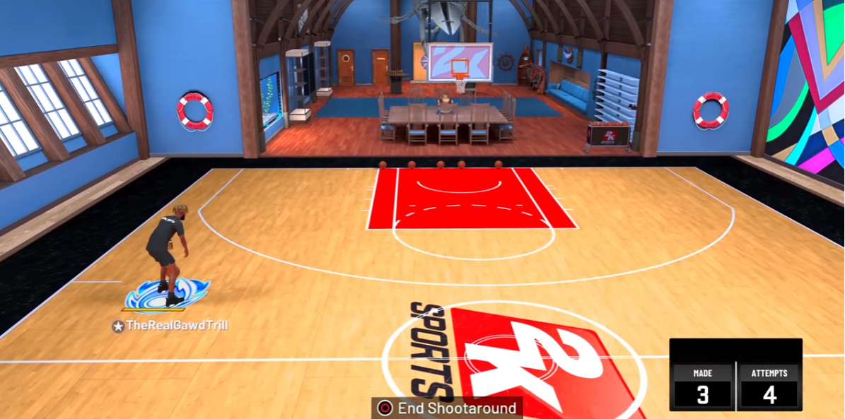 NBA 2K22 shooting