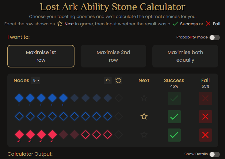 Lost Ark Ability Stone Calculator 2