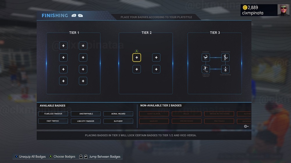 NBA 2K23 Badge Tier System