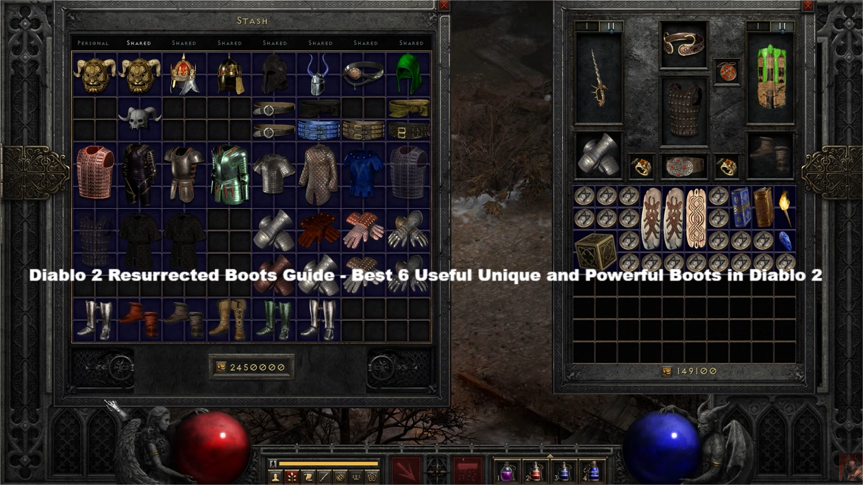 Diablo 2 resurrected boots(1)